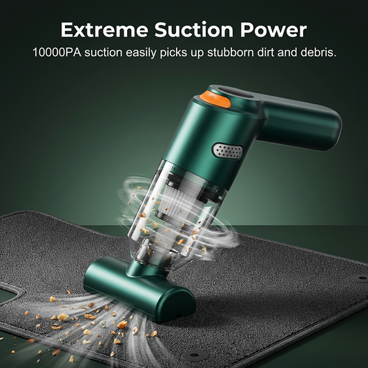 🚗💨 Cordless car vacuum – 10000Pa suction, lightweight, long battery life!