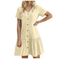 Casual Cotton Linen Dress
