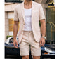 Men's Short Sleeve Suit 2-Piece Set