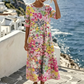 Women's Floral Printed Loose Fit Dress