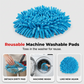 🧹🧼 Chenille Spin Mop Head Replacement – Ultra-Absorbent Microfiber Refill Pads | Wet & Dry Use | Machine Washable | Fits Most Spin Mops ✨