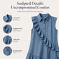 Women's Summer Sleeveless Dress with Front Ruffle