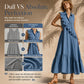 Women's Summer Sleeveless Dress with Front Ruffle