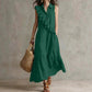 Women's Summer Sleeveless Dress with Front Ruffle