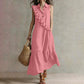Women's Summer Sleeveless Dress with Front Ruffle