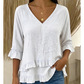 Women's Elegant Ruffle V-Neck Summer Top