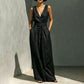 Summer Fashion Sleeveless Top & Wide-Leg Pants Set