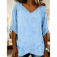 👚 50% OFF NOW! 🌸 Women's Breathable Casual V-Neck Top – Soft cotton & lightweight – Perfect for summer, layering or casual days✨🌿