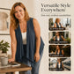 Women's Casual Sleeveless Draped Cardigan