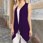 Women's Casual Sleeveless Draped Cardigan