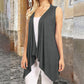 Women's Casual Sleeveless Draped Cardigan