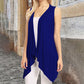 Women's Casual Sleeveless Draped Cardigan