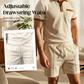🥳2026 HOT SALE 💞Summer Casual Waffle Knit 2-Piece Set for Men