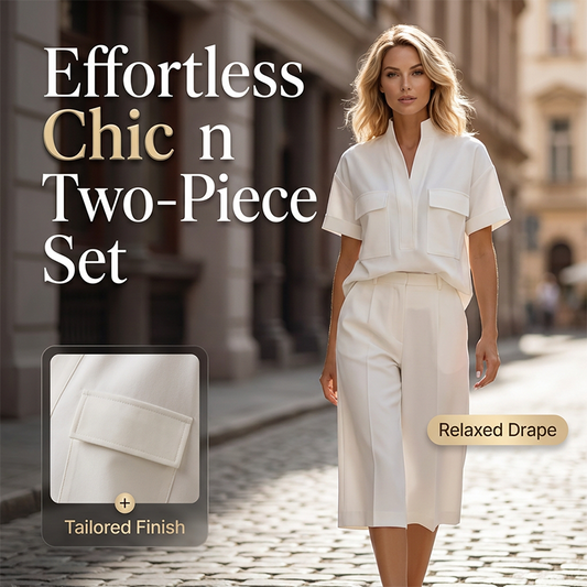 Women Loose Solid Color Two Piece Set