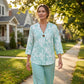 Women's Casual V-Neck 2-Piece Set