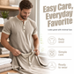 Men's Short Sleeve Breathable Henley Shirt
