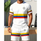 Men's Casual Short Sleeve Tee and Shorts Set