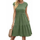 Women's Round Neck Sleeveless Knee-Length Dress