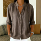 Women's Casual Mandarin Collar Pintuck Top