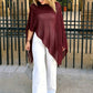 Women's Hollow Out Knit Shawl Poncho