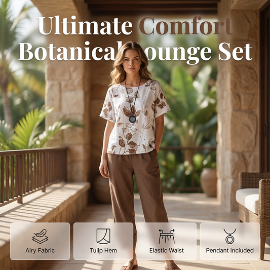 Effortless Printed Tee Set