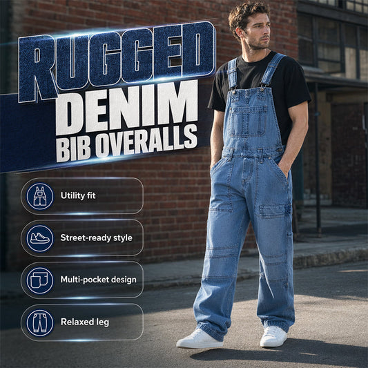 🔥Hot Sale -Men's Classic Fit Denim Overalls