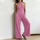 Elegant Criss-Cross Halter Neck Jumpsuit
