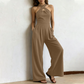 Elegant Criss-Cross Halter Neck Jumpsuit