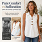 Women's Summer Sleeveless Button Up Top