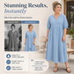 Women's Casual V-Neck Maxi Dress with Pockets