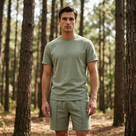 👕Men's Casual Lightweight T-Shirt & Shorts Set