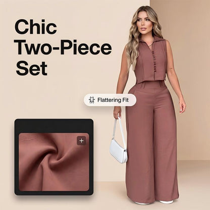 👗✨Women's Sleeveless Top & Pants 2-Piece Set✨𝘉𝘶𝘺 𝘢𝘯𝘺 2 𝘢𝘯𝘥 𝘨𝘦𝘵 𝘢𝘯 𝘦𝘹𝘵𝘳𝘢 8% 𝘥𝘪𝘴𝘤𝘰𝘶𝘯𝘵