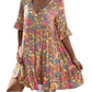 Women’s Casual V-Neck Floral Print Dress
