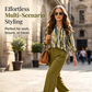 Women Tie Dye V Neck Roll Up Sleeve 2 Piece Matching Pants Set