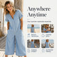 Women's Casual Short Sleeve Wide-Leg Jumpsuit