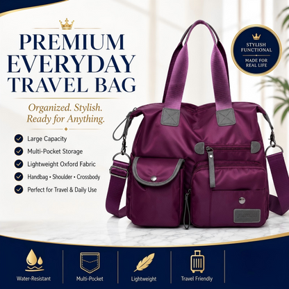 👜50% OFF LIMITED SALE! Large Capacity Waterproof Oxford Tote Bag for Women, Multi-Pocket 3 Ways Carry Handbag Crossbody Shoulder Bag for Daily Travel Work Shopping