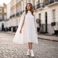 🏖️Summer Hot Sale - Up to 70% OFF⚡50K+ SOLD!🎁Women's Round-Neck Cape Sleeve Mini Dress