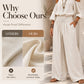 🎉 LIMITED TIME 50% OFF! 🌸 Women's Cold Shoulder Halter Neck Top & Wide-Leg Trousers Set – Boho Elegance & Linen-Like Breathability ✨