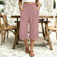 Women's Cotton Linen Wide Leg Pants