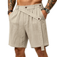 Men's Summer Linen Shorts Casual Loose Fit Beach Shorts