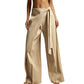 ✨Women's Flowy Wrap Front Wide Leg Pants