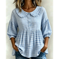 Women's Casual Gingham Print Top
