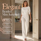 Elegant Beaded Slim Jumpsuit