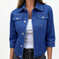 Women's Solid Color Jean Jacket