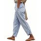 Women's Casual Striped High Waisted Pants