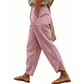 Women's Casual Striped High Waisted Pants
