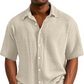 Men's Casual Comfortable Loose Fit Short Sleeve Shirt