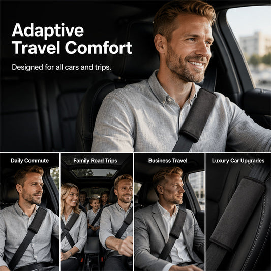 ⏳Limited-time 50% off⏰Universal Faux Suede Car Seat Belt Shoulder Cover Extended Cushion Padding🛡️🎽
