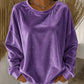 Women's Casual Crewneck Long Sleeve Top