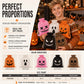 Halloween Drawstring Burlap Bags Spooky Face Treat Pouch